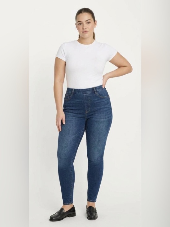 Good American Denim - Good American Power Stretch Pull-On Skinny Jeans Large